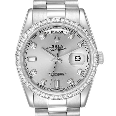 rolex platinum diamond president|rolex presidential platinum price.